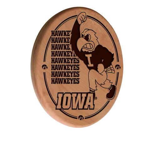 University Of Iowa 13 Laser Engraved Solid Wood Sign